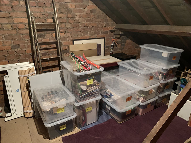 loft-afterwards-2-800-wide Organised loft area, everything has been organised into labelled boxes, or otherwise organised neatly